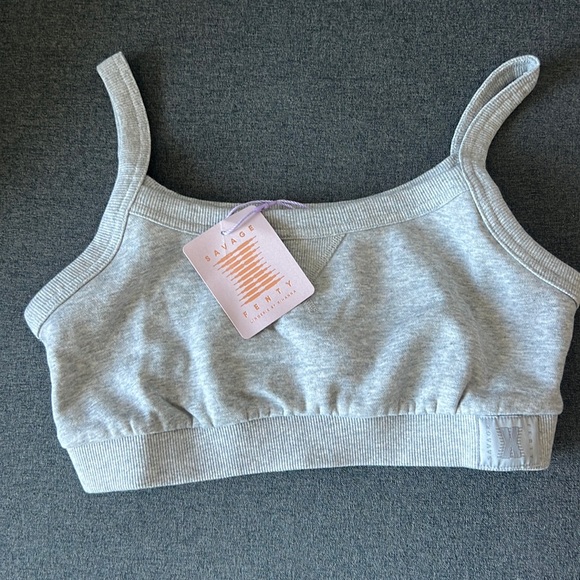 Savage x fenty  grey cotton bralette - Picture 4 of 11